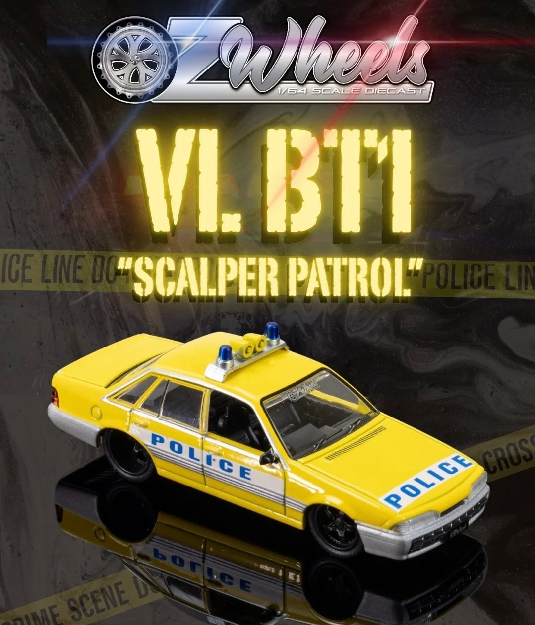 OZ WHEELS - VL BT1 "SCALPE PATROL" POLICE CAR - 1:64 SCALE DIECAST