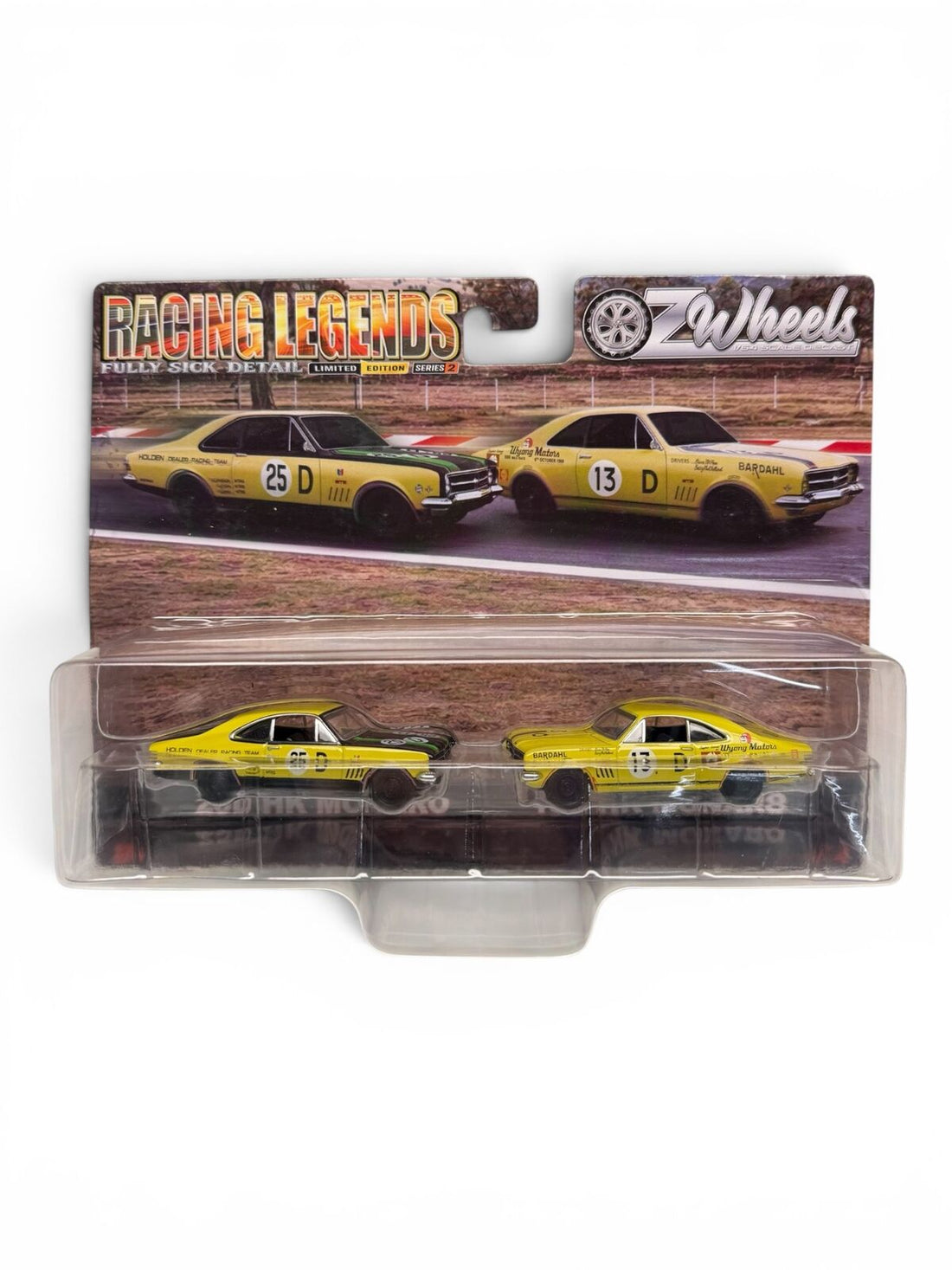 OZ WHEELS - #25 HK MONARO & #13D HK MONARO - RACING LEGENDS - 1:64 SCALE TWIN SET