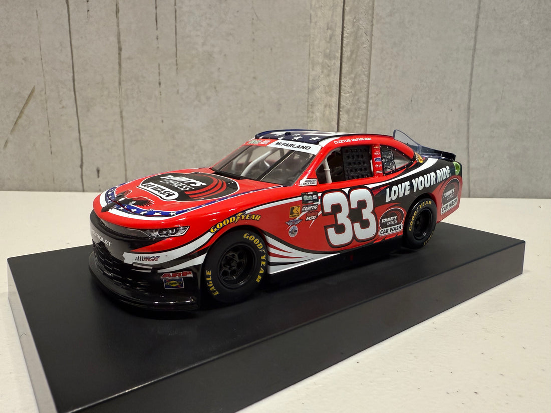 CLEETUS MCFARLAND 2026 TOMMY'S EXPRESS CAR WASH 1:24 SCALE ARC DIECAST