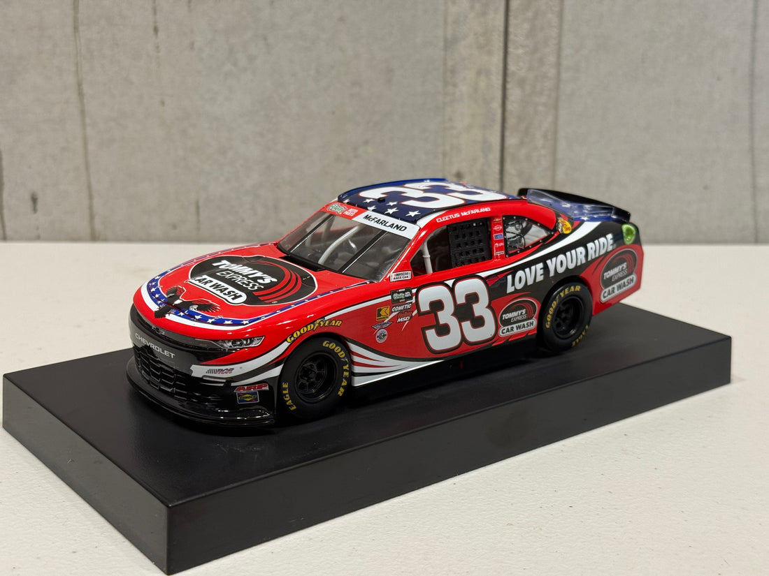 CLEETUS MCFARLAND 2026 TOMMY'S EXPRESS CAR WASH 1:24 SCALE ARC DIECAST