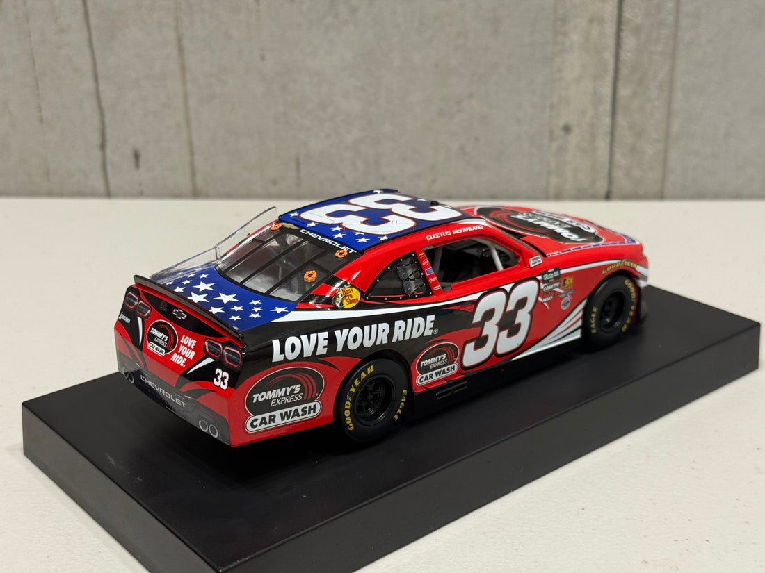 CLEETUS MCFARLAND 2026 TOMMY'S EXPRESS CAR WASH 1:24 SCALE ARC DIECAST