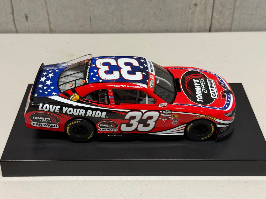 CLEETUS MCFARLAND 2026 TOMMY'S EXPRESS CAR WASH 1:24 SCALE ARC DIECAST