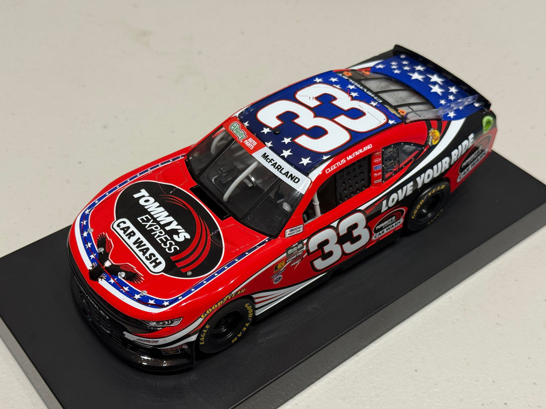 CLEETUS MCFARLAND 2026 TOMMY'S EXPRESS CAR WASH 1:24 SCALE ARC DIECAST