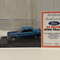 FORD XY GT-HO FALCON PHASE III - ELECTRIC BLUE - 1:43 SCALE DIECAST MODEL - AUTOart