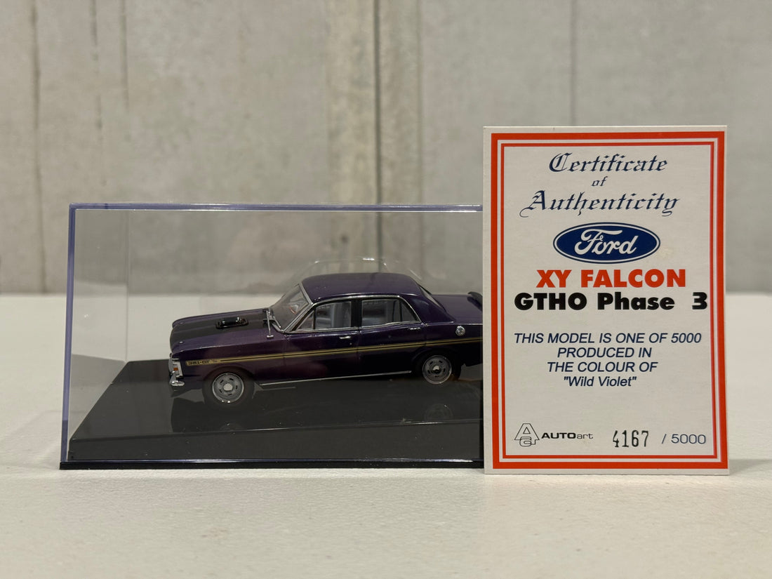 FORD XY GT-HO FALCON PHASE III - WILD VIOLET - 1:43 SCALE DIECAST MODEL - AUTOart