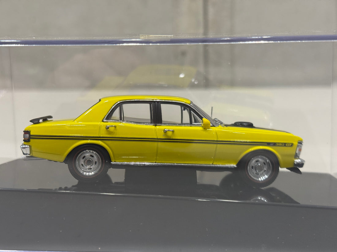 FORD XY GT-HO FALCON PHASE III - YELLOW GLO - 1:43 SCALE DIECAST MODEL - AUTOart