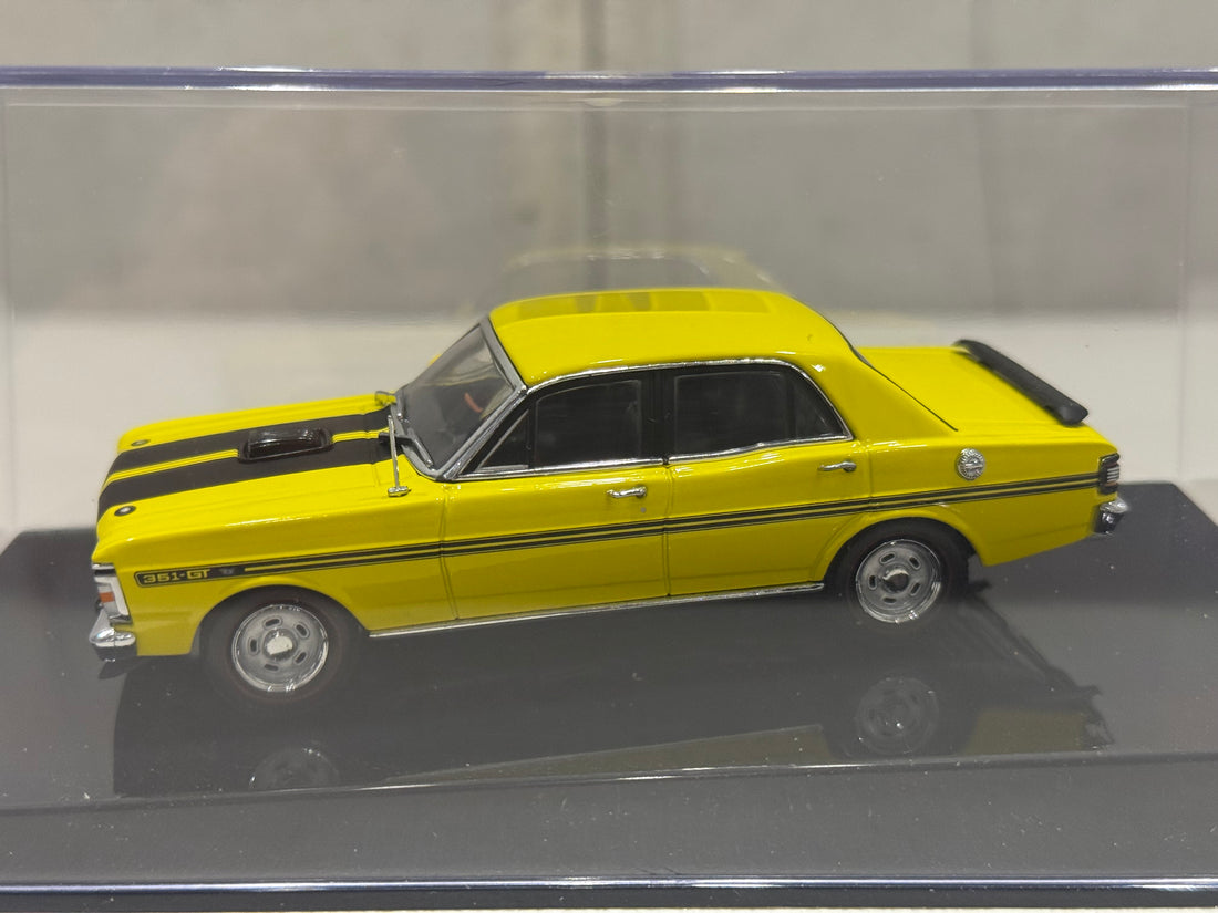 FORD XY GT-HO FALCON PHASE III - YELLOW GLO - 1:43 SCALE DIECAST MODEL - AUTOart