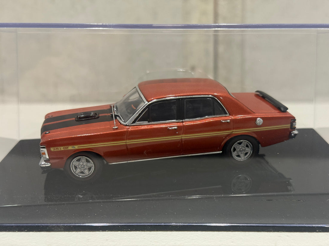 FORD XY GT-HO FALCON PHASE III - BRONZE WINE - 1:43 SCALE DIECAST MODEL - AUTOart