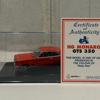 HOLDEN HG MONARO - RALLY RED - 1:43 SCALE DIECAST MODEL - AUTOart