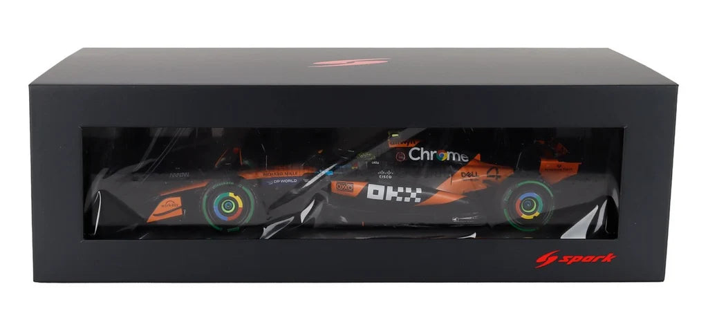 2025 LANDO NORRIS - AUSTRALIAN GP WINNER - #4 MCLAREN MCL39 - 1:18 SCALE MODEL - SPARK F1