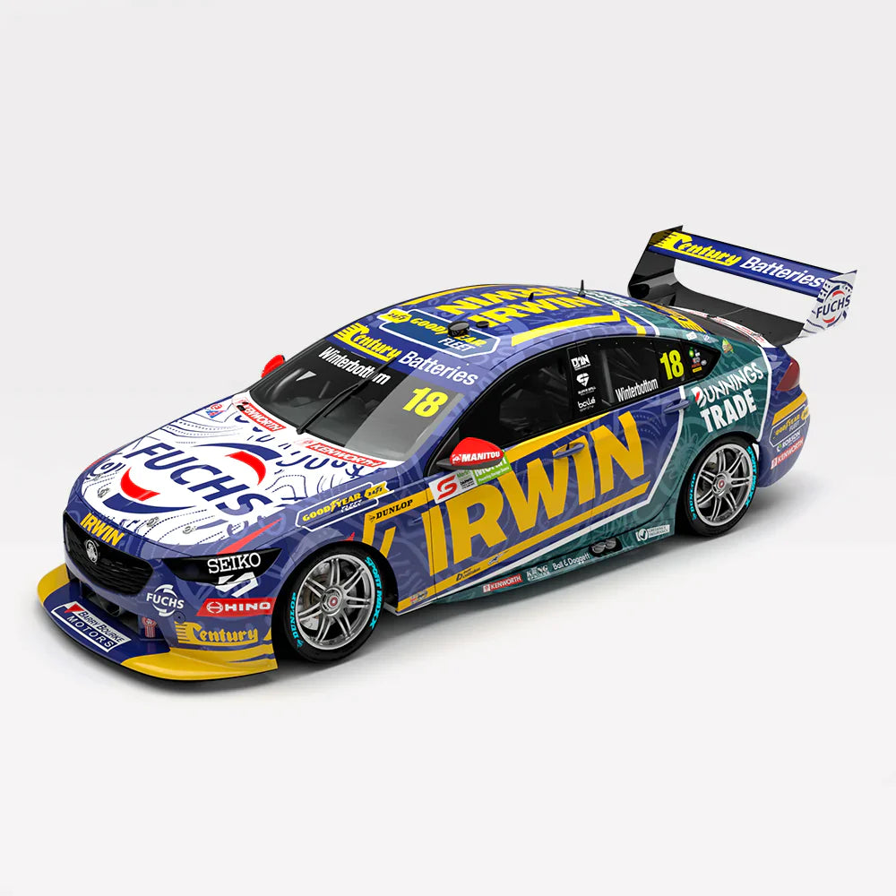 1:18 IRWIN Racing #18 Holden ZB Commodore - 2022 Darwin Triple Crown Indigenous Round - Authentic Collectables