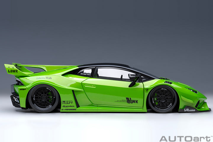 Lamborghini Huracan GT Liberty Walk LB Silhouette - Green - 1:18 Scale Model - AUTOart