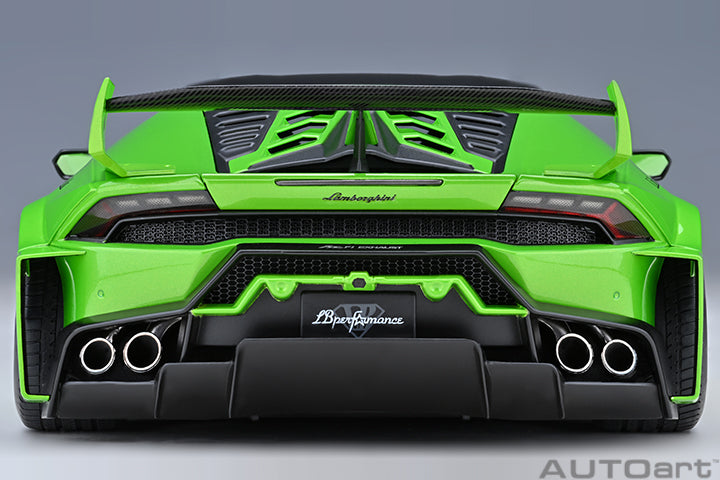 Lamborghini Huracan GT Liberty Walk LB Silhouette - Green - 1:18 Scale Model - AUTOart