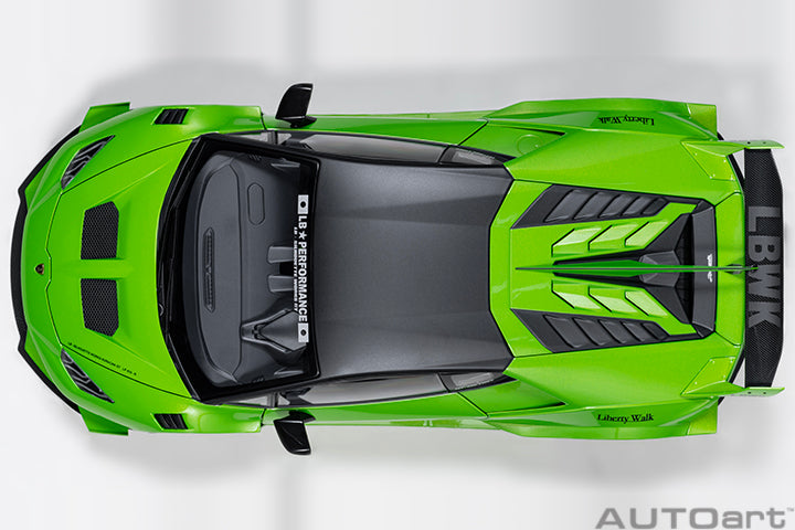 Lamborghini Huracan GT Liberty Walk LB Silhouette - Green - 1:18 Scale Model - AUTOart