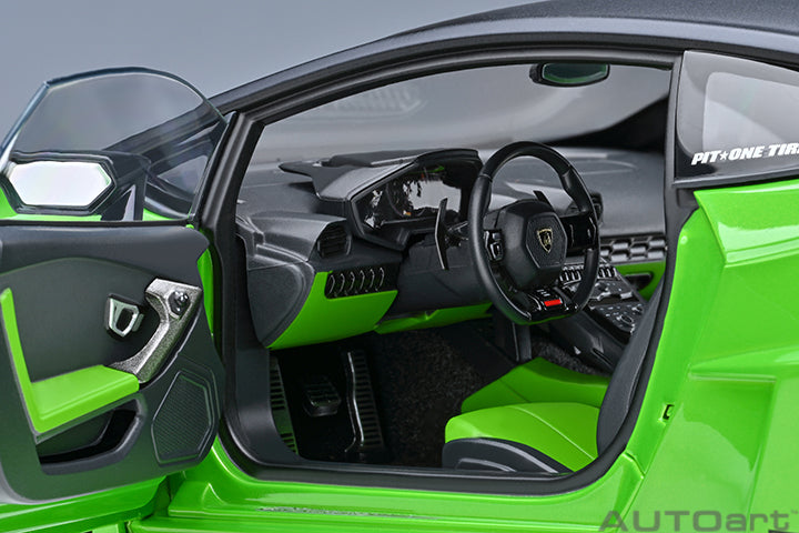 Lamborghini Huracan GT Liberty Walk LB Silhouette - Green - 1:18 Scale Model - AUTOart