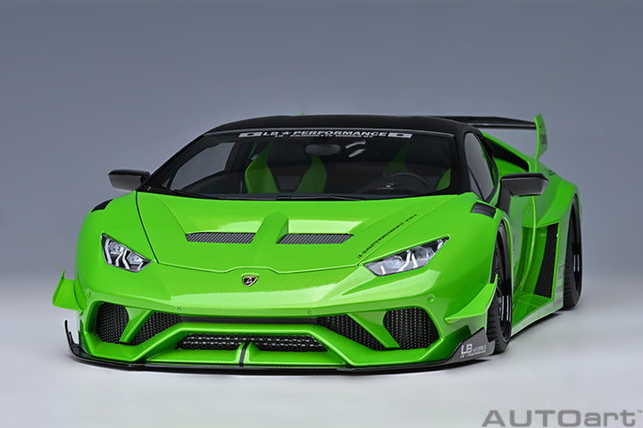Lamborghini Huracan GT Liberty Walk LB Silhouette - Green - 1:18 Scale Model - AUTOart