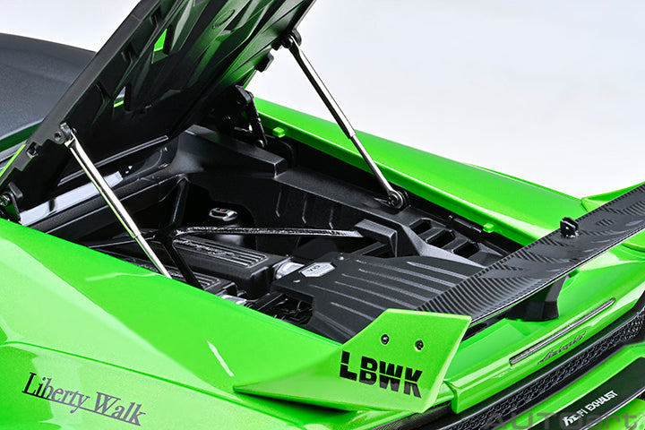 Lamborghini Huracan GT Liberty Walk LB Silhouette - Green - 1:18 Scale Model - AUTOart