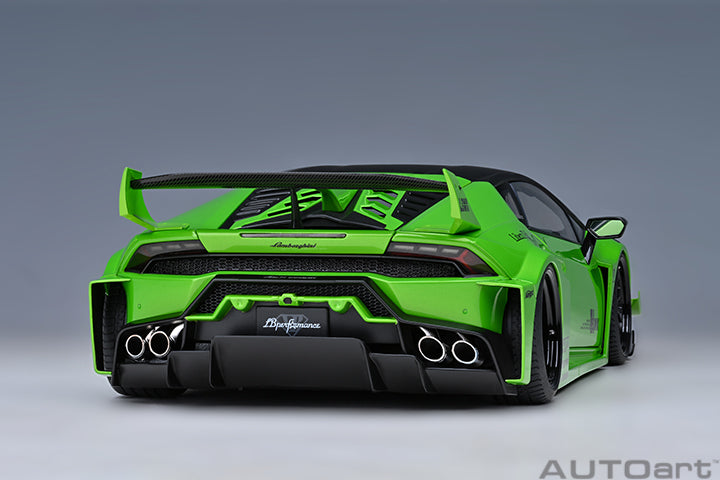 Lamborghini Huracan GT Liberty Walk LB Silhouette - Green - 1:18 Scale Model - AUTOart