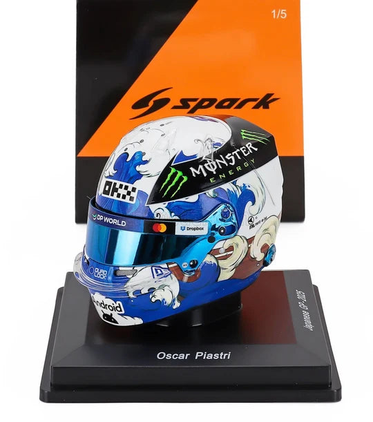 McLaren Formula 1 Team - Oscar Piastri - Japanese GP 2025 - 1:5 Scale Resin Model Helmet - Spark