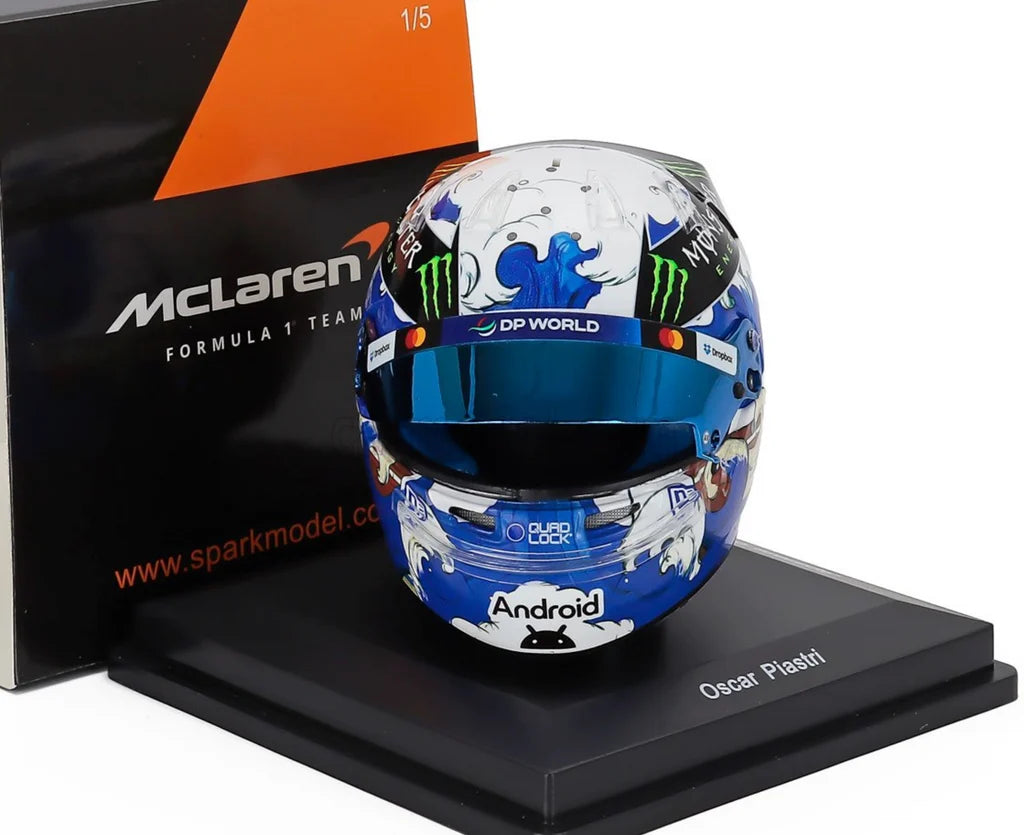 McLaren Formula 1 Team - Oscar Piastri - Japanese GP 2025 - 1:5 Scale Resin Model Helmet - Spark