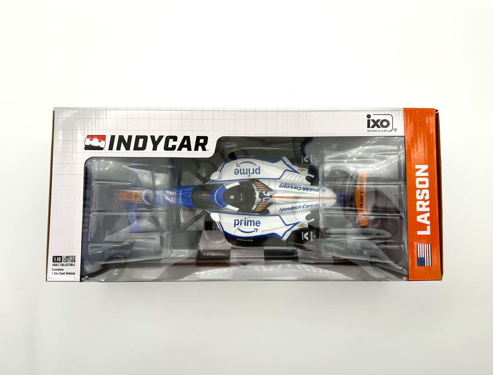 Kyle Larson #17 2025 HendrickCars.com - NTT IndyCar Series 1:18 Scale IndyCar Diecast Model - IXO America