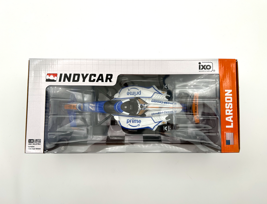 Kyle Larson #17 2025 HendrickCars.com - NTT IndyCar Series 1:18 Scale IndyCar Diecast Model - IXO America