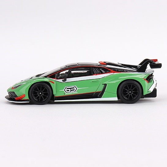 LAMBORGHINI HURACÁN GT3 EVO 2 PRESENTATION - 1:64 SCALE DIECAST MODEL -MINI GT