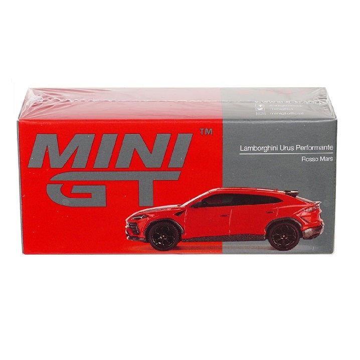 LAMBORGHINI URUS PERFORMANTE ROSSO MARS 1:64 SCALE DIECAST MODEL - MINI GT