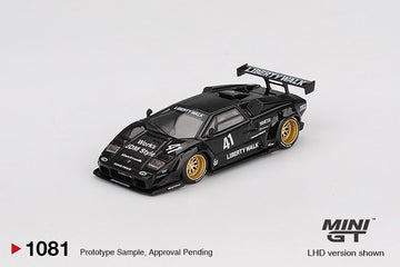 *PRE-ORDER* Lamborghini Countach LB-WORKS Black - 1:64 Scale Diecast Model - MINI GT