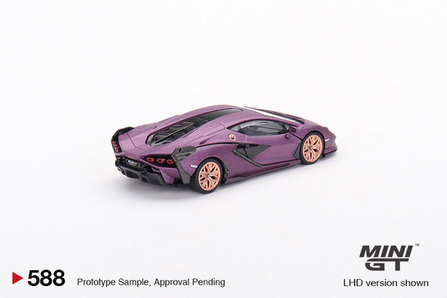 Lamborghini Sián FKP 37 Matte Viola SE30 - HK Exclusive - 1:64 Scale Diecast Model - Mini GT