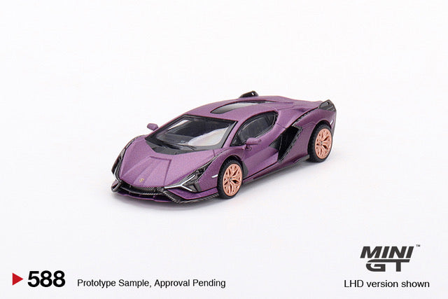 Lamborghini Sián FKP 37 Matte Viola SE30 - HK Exclusive - 1:64 Scale Diecast Model - Mini GT