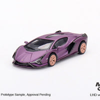 Lamborghini Sián FKP 37 Matte Viola SE30 - HK Exclusive - 1:64 Scale Diecast Model - Mini GT