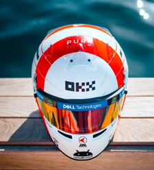 *PRE-ORDER* McLaren F1 Team - Lando Norris  Monaco GP 2023 - 1:5 Scale Mini Helmet