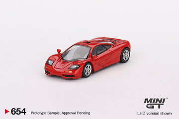 McLaren F1 Red Diecast Model - 1:64 Scale - Mini GT