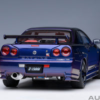 NISSAN SKYLINE GT-R (R34) Z-TUNE - MIDNIGHT PURPLE III - 1:18 SCALE MODEL - AUTOART