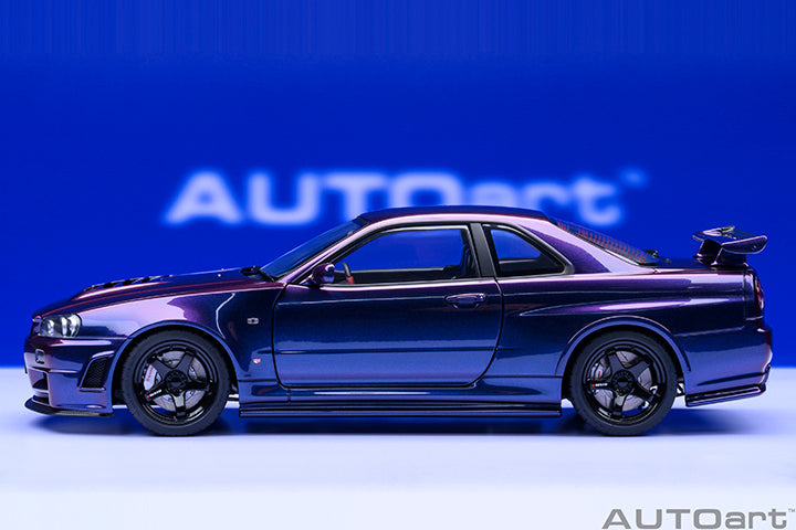 NISSAN SKYLINE GT-R (R34) Z-TUNE - MIDNIGHT PURPLE III - 1:18 SCALE MODEL - AUTOART