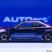 NISSAN SKYLINE GT-R (R34) Z-TUNE - MIDNIGHT PURPLE III - 1:18 SCALE MODEL - AUTOART