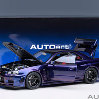 NISSAN SKYLINE GT-R (R34) Z-TUNE - MIDNIGHT PURPLE III - 1:18 SCALE MODEL - AUTOART