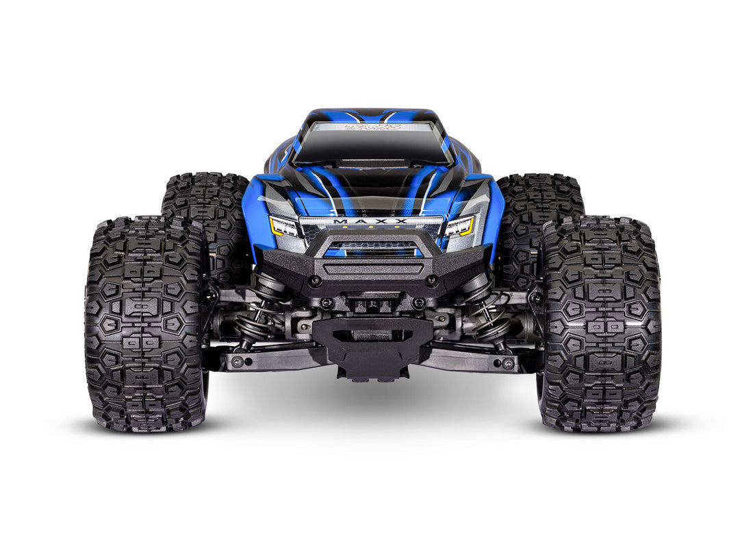 Traxxas Mini Maxx 2S Brushless Electric RC Monster Truck (Blue) - 1:10 Scale