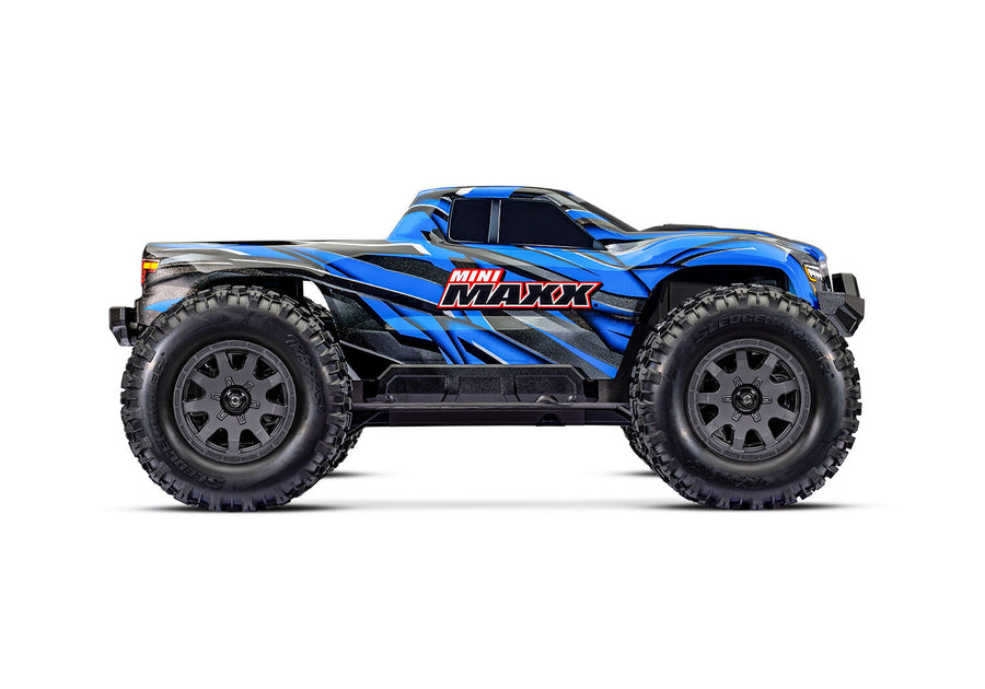 Traxxas Mini Maxx 2S Brushless Electric RC Monster Truck (Blue) - 1:10 Scale