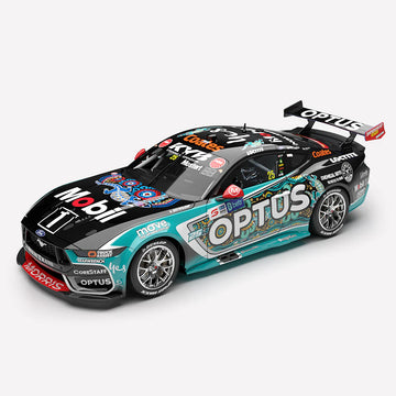 *PRE-ORDER* Chaz Mostert - Mobil 1 Optus Racing #25 Ford Mustang GT - 2025 Darwin Triple Crown Indigenous Round - 1:18 Scale Diecast Model - Authentic Collectables
