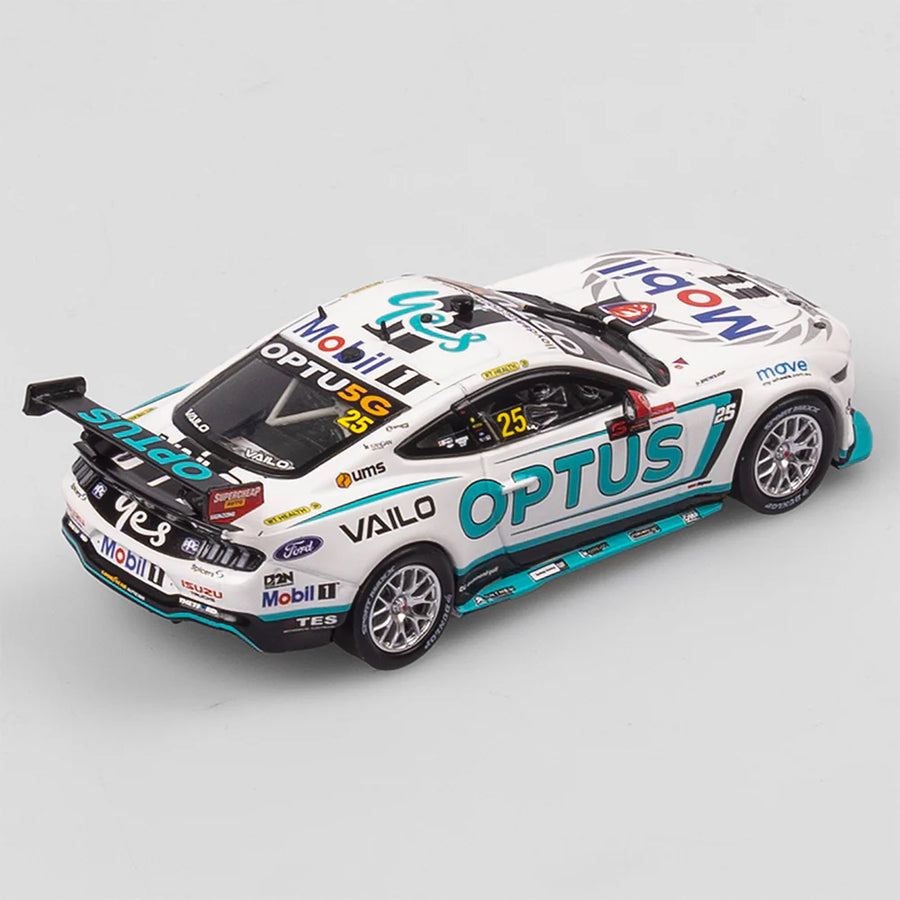 Chaz Mostert - Mobil 1 Optus Racing #25 Ford Mustang GT - 2023 Supercars Championship Season - 1:43 Scale Diecast Model - Authentic Collectables