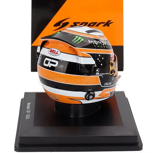 OSCAR PIASTRI - 2025 MONACO GP - McLAREN FORMULA 1 TEAM - 1:5 SCALE HELMET - SPARK