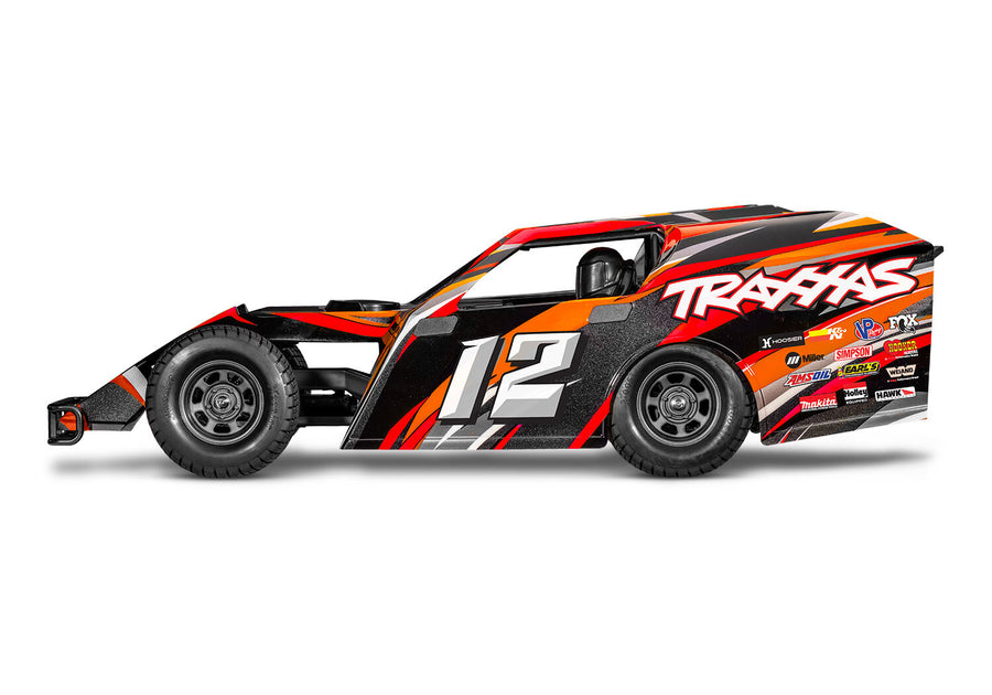 TRAXXAS - SLASH MODIFIED - DIRT OVAL RACER - ORANGE - 1:10 SCALE