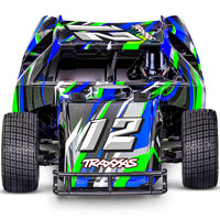 TRAXXAS - SLASH MODIFIED - DIRT OVAL RACER - GREEN - 1:10 SCALE