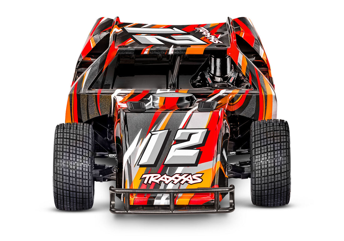 TRAXXAS - SLASH MODIFIED - DIRT OVAL RACER - ORANGE - 1:10 SCALE