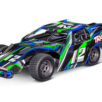 TRAXXAS - SLASH MODIFIED - DIRT OVAL RACER - GREEN - 1:10 SCALE