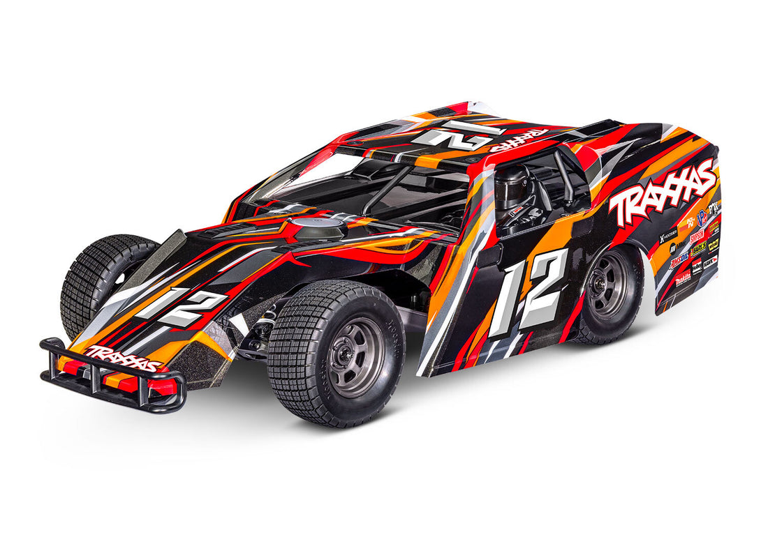 TRAXXAS - SLASH MODIFIED - DIRT OVAL RACER - ORANGE - 1:10 SCALE