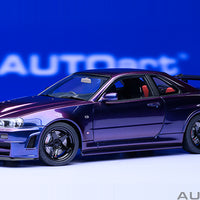 NISSAN SKYLINE GT-R (R34) Z-TUNE - MIDNIGHT PURPLE III - 1:18 SCALE MODEL - AUTOART