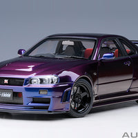 NISSAN SKYLINE GT-R (R34) Z-TUNE - MIDNIGHT PURPLE III - 1:18 SCALE MODEL - AUTOART